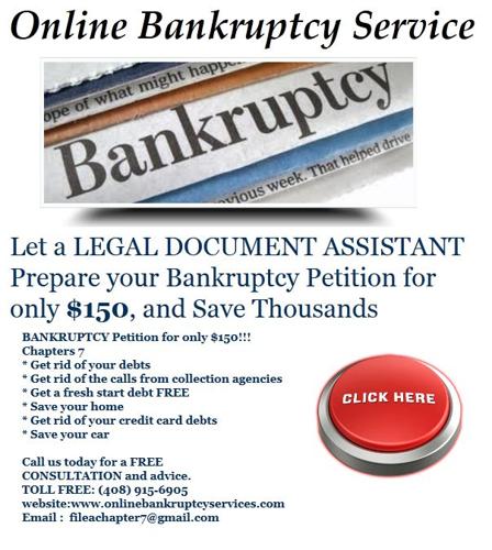 ??---ONLY $150 Bankruptcy Chapter 7 ---??