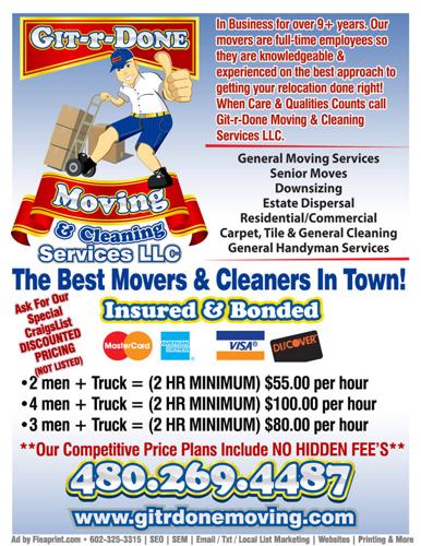 ✔ INEXPENSIVE PHOENIX MOVERS & Carpet Cleaning ✔