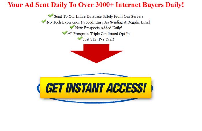 ❋ ❋ Send Your Ad To Our Entire Database Daily