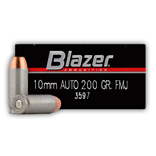 10mm Auto - 200 gr FMJ - Blazer - 50 Rounds
