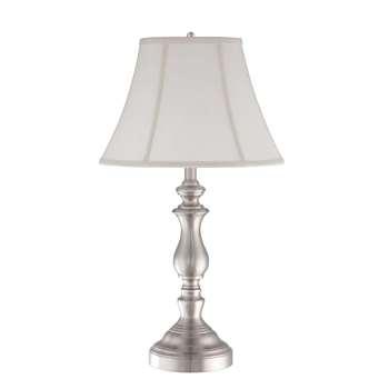 $119.99, Quoizel 1 Light Stockton Table Lamp in Brushed Nickel - Q1054TBN