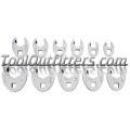 11 Piece SAE Ratcheting Crowfoot Wrench Set