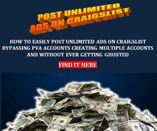 ツ ツ ツ How They?re Posting Unlimited ADS On Craigslist ツ ツ ツ