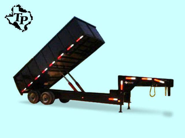 $12,694.02, 2012 8ftx16ftx4ft dual tandem gooseneck hydraulic dump trailer 24,000lb gvwr Dt 8x16