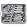 12 Piece X-Beam Reversible Metric Combination Ratcheting Wrench Set