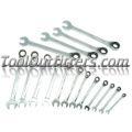 16 Piece Metric Ratcheting Reversible Wrench Set