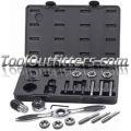 17 Pc. Large Ratcheting Tap and Die Set METRIC