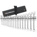 18 Piece SAE Long Pattern Combination Non-Ratcheting Wrench Set