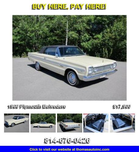 1966 Plymouth Belvedere - Cars For Sale