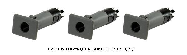 1987-2006 Jeep Wrangler 1/2 Door Plastic Inserts