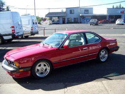 1987 BMW M6 M6 red in Ukiah California