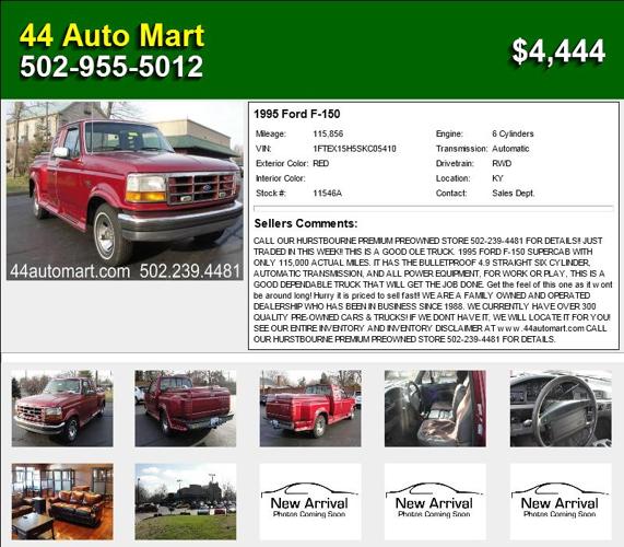 1995 Ford F-150 - Wont Last at this Price