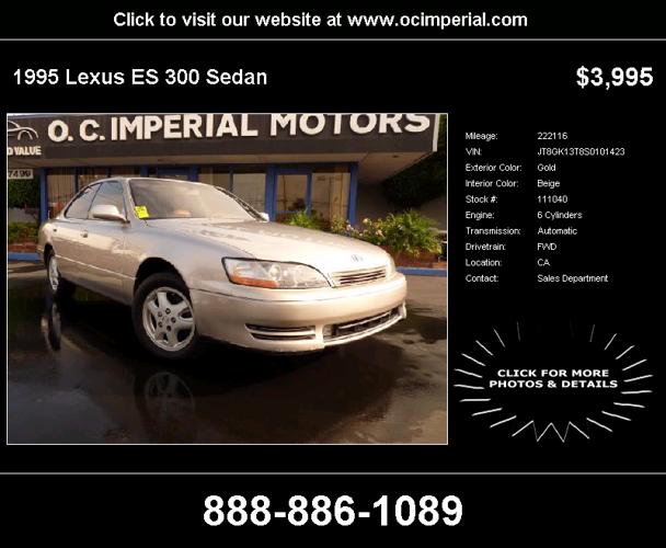 1995 Lexus ES 300 ((Fully Loaded Excellent Condition))