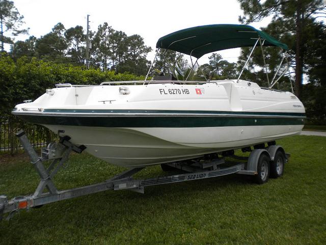 1996 MONTEREY 230 EXPLORER DECK BOAT Mercruiser V8 5.7 w/Trailer 6500
