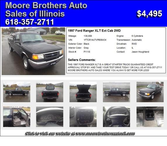 1997 Ford Ranger XLT Ext Cab 2WD - Used Cars 62274