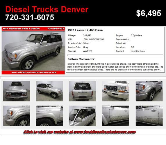 1997 Lexus LX 450 Base - Your Search Stops Here