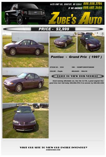 ?1997 Pontiac Grand Prix Purple