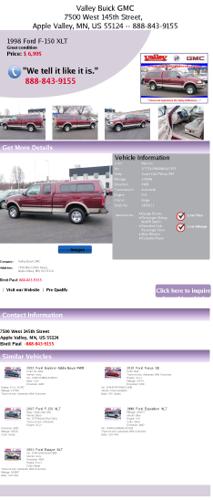 1998 ford f-150 xlt finance available 1959311 maroon