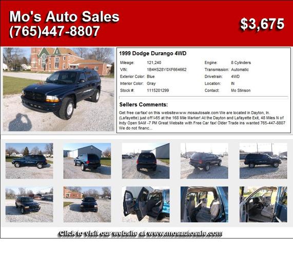 1999 Dodge Durango 4WD - No Need to continue Shopping