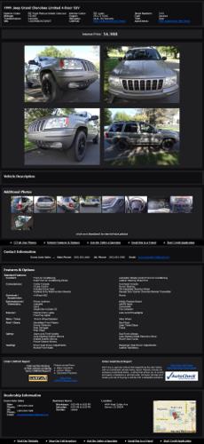 1999 Jeep Grand Cherokee Limited Creditaccepted