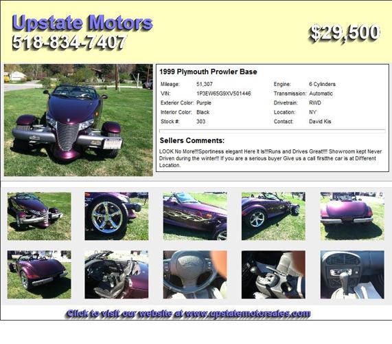 1999 Plymouth Prowler Base - Used Cars Priced Right