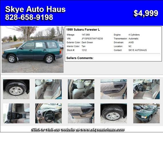 1999 Subaru Forester L - used cars in NC