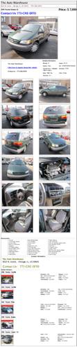 1999 toyota sienna le 7657 gray