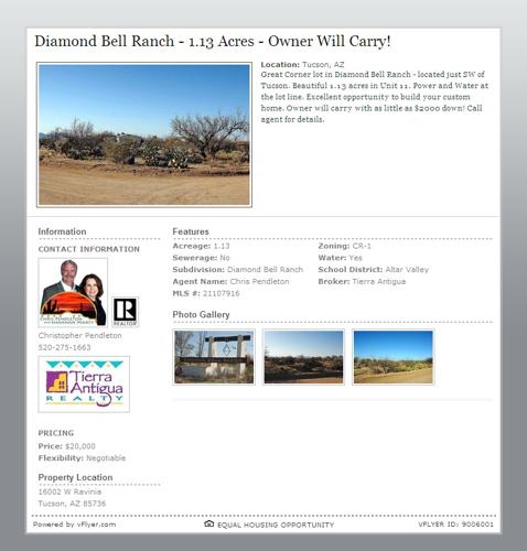 1.13 Acres in Diamond Bell Ranch - Owner Will Carry!
