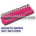 1/4 in. Drive Magnetic Hot Pink Socket Holder 4-14mm