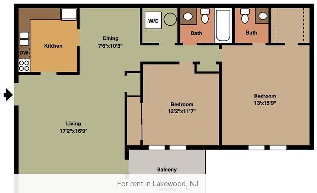 1 bedroom Apartment - Our property is conveniently located near Garden State Rt. 9.