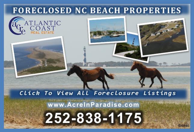 1br, - - Foreclosed Nc Beach Property ~ Limited Lots Available - - - -