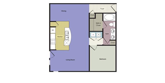 1br Legacy Village Apartment Homes Apartment Community Model: Cecina at Lakeside Ph. (866) 659-3583