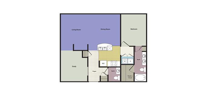 1br Legacy Village Apartment Homes Apartment Community Model: Roma at the Village Ph. (866) 659-3583