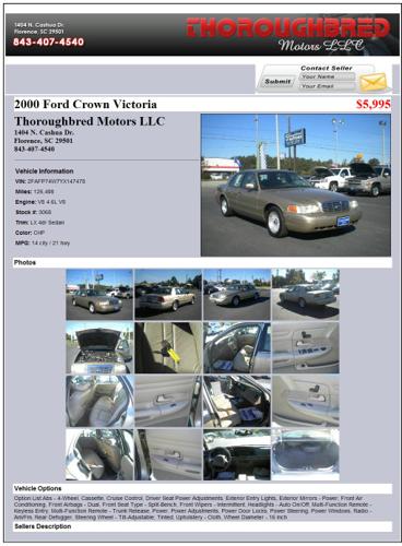 ?2000 Ford Crown Victoria