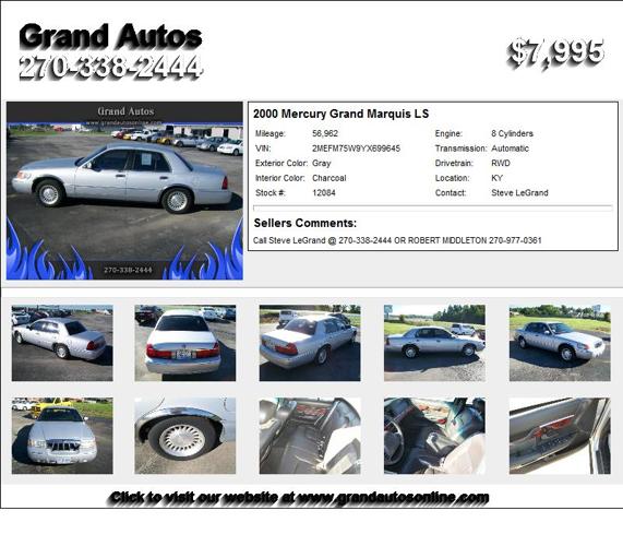 2000 Mercury Grand Marquis LS - This is the one you have been looking for