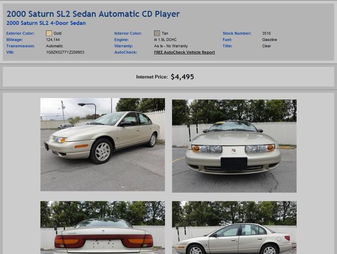2000 Saturn Sl2 Sedan Automatic CD Player All Credit Types Accepted
