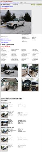 2001 bmw x5 4.4i awd low mileage h12620 98326