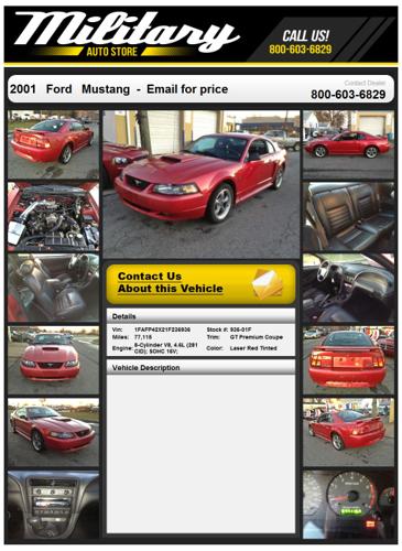 ?2001 ford mustang gt ? credit union members ok ?