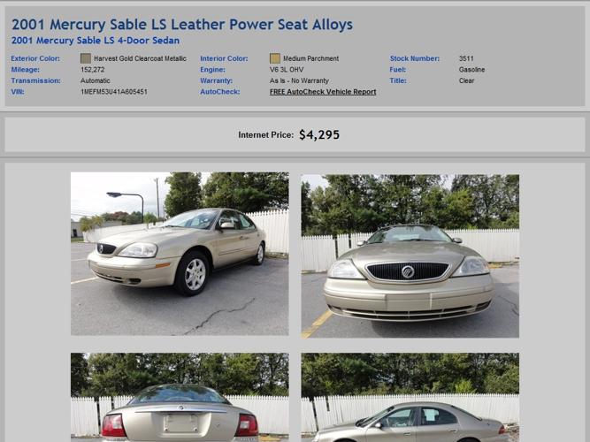 2001 Mercury Sable Ls Leather Power Seat Alloys All Credit Types Accepted