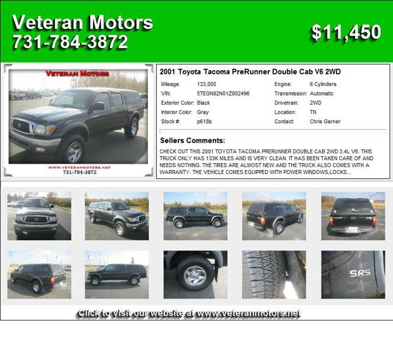 2001 Toyota Tacoma PreRunner Double Cab V6 2WD - Diamond in the Rough