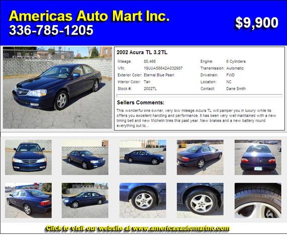 2002 Acura TL 3.2TL - You will be Amazed