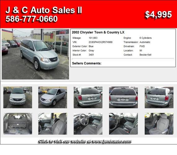 2002 Chrysler Town & Country LX - *OWN IT TODAY*FINANCING FOR EVERY1*