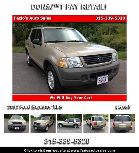 2002 Ford Explorer XLS - Your Search is Over