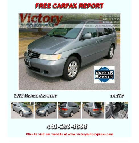 2002 Honda Odyssey - Your Search Stops Here