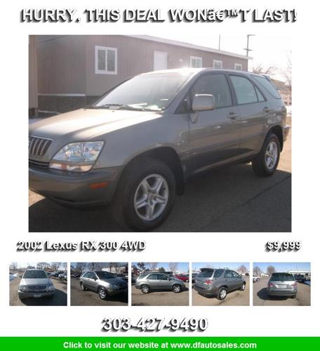 2002 Lexus RX 300 4WD - Your Search is Over