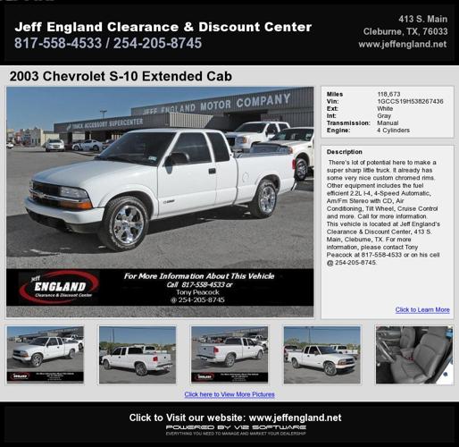 2003 Chevrolet S-10 Extended Cab