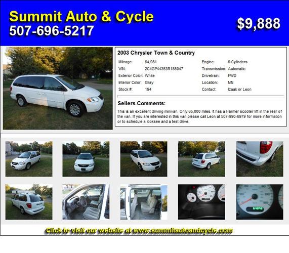 2003 Chrysler Town & Country - Diamond in the Rough