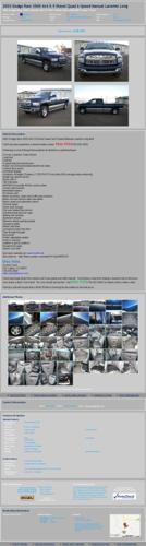 2003 Dodge Ram 3500 4X4 5.9 Diesel Quad 6 Speed Manual Laramie Long