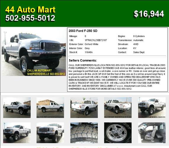 2003 Ford F-250 SD - Your Search Stops Here
