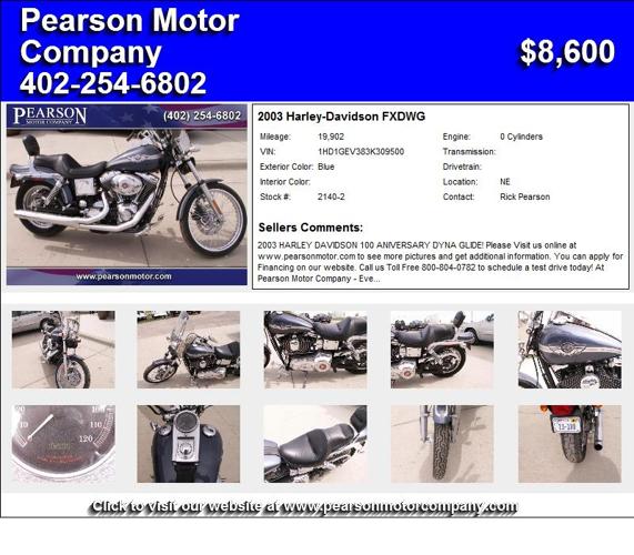 2003 Harley-Davidson FXDWG - Wont Last at this Price